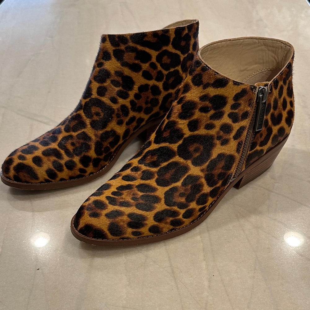 Leopard Print Ankle Boots